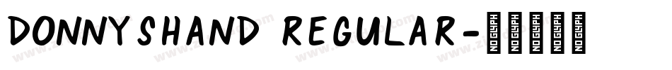 DonnysHand Regular字体转换